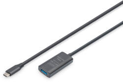 ASSMANN DA-73110 USB kábel USB 3.2 Gen 1 (3.1 Gen 1) 5 M USB C USB A 5 Gbit/s Fekete (DA-73110)