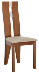  Fa szék, cseresznye/bézs szövet, BONA NEW