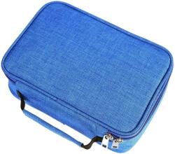 ZEQAS Táskaszerű ZEQAS tolltartó 4 rekesszel, tartalmaz egy tollat és egy ceruzát, nagy kapacitású, 72 darabos befogadóképesség, kiváló minőségű textilből készült, elegáns, mosható, fogantyúval, egyszerű ki