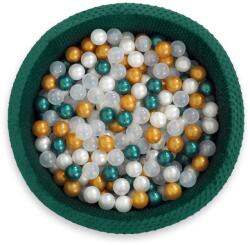  Minky száraz medence H-30 cm 300 labdával - üvegzöld