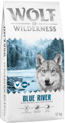 Wolf of Wilderness 2x12kg Wolf of Wilderness Adult ''Blue River'' lazac - gabonamentes száraz kutyatáp