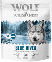 Wolf of Wilderness 1kg Wolf of Wilderness Adult ''Blue River'' lazac - gabonamentes száraz kutyatáp