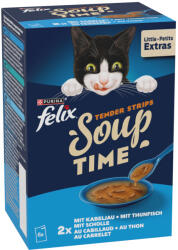 FELIX 6x48g Felix Soup Time Tender Strips étrend-kiegészítő eledel macskáknak