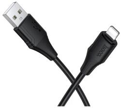 hoco. x124 adatkábel, usb - lightning, 2.4a, gyorstöltő, 100cm, fekete, kompatibilis: Apple iPhone 5C / IPAD Air / IPAD Pro 12.9, 2015 (X124)