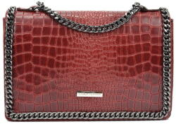 Carla Ferreri Chain piros bőr kézitáska - Carla Ferreri
