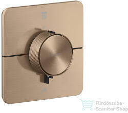 Hansgrohe AXOR ShowerSelect ID falsík alatti termosztátos kád/zuhany csaptelep, szálcsiszolt vörös arany hatású 36754310 (36754310)