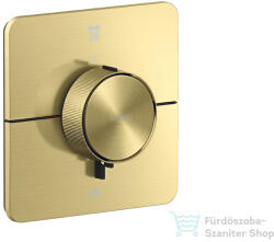 Hansgrohe AXOR ShowerSelect ID falsík alatti termosztátos kád/zuhany csaptelep, szálcsiszolt sárgaréz hatású 36754950 (36754950)