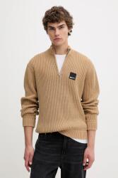 Karl Lagerfeld Jeans pamut pulóver - bézs M - answear - 54 990 Ft