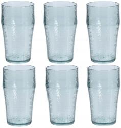 Koopman International 6 db-os magas pohár készlet, 530 ml, műanyag, étkészlet piknikhez (agd.koop.02470840)