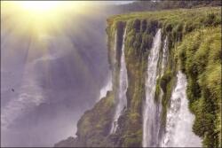 Muralo Fali fotótapéta vízesés naplemente, flizelin, 120x180cm, ragasztóval (MF_1275_VE180-120)