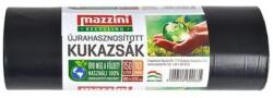 Mazzini Szemeteszsák újrahasznosított 150 liter 80 x 120 cm 25 mikron 10 db/tekercs Mazzini_fekete (104090) - tonerpiac
