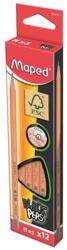 Maped Grafitceruza, H, háromszögletű, MAPED "Black`Peps", 12db/doboz (850025FC) - mystock