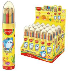 Keyroad Színes ceruza készlet háromszögletű, rakéta palackban Keyroad 12 klf. szín (KR972228) - mystock