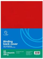 Bluering Hátlap, A4, 230 g. bőrhatású 100 db/csomag, Bluering® piros - mystock