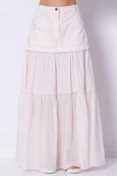 Pinko Kenny Gonna ecru pamut maxi szoknya Pinko 105252 A2MI 42 It (105252 A2MI C00)