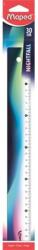 Maped Vonalzó, műanyag, 30 cm, MAPED "Nightfall", metálfényű (245011) - mystock