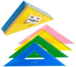 Nebulo Vonalzó, 15 cm-es, 45°-os, vegyes színek, Nebulo (V-1-45-15-4C) - tonerpiac