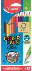Maped Színes ceruza készlet, háromszögletű, MAPED "Color`Peps", 12 különböző szín (183212FC) - mystock