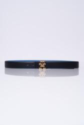 Tommy Hilfiger fekete bőr öv, női, valódi bőr, Ősz/Tél 2024/25 kollekció (AW0AW16604 0GY)