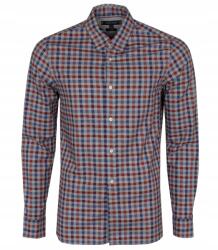 Tommy Hilfiger férfi kockás ing, slim, Size S, piros, szürke, kék, pamut (MW0MW11530 0QK)