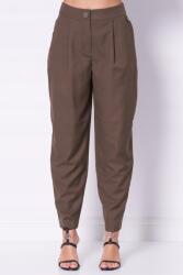 Giorgio Armani Barna szövet nadrág, 75% poliészter, női (XW000222 AF108550 U6199)