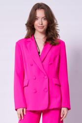 Silvian Heach fukszia kabát, rózsaszín, 100% poliészter, 2024 tavasz/nyár kollekció (GPP24328GCHB)