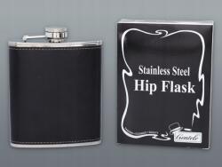 Gentelo Csípő Lombik, rozsdamentes acél, 210ml, bőr, férfiaknak (3201)