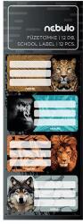 Nebulo Füzetcímke NEBULO 12 darabos Vadállatok (FC-FÁ-12)