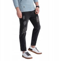 Ombre Férfi farmer nadrág, fekete, Size L, lyukakkal, 100% pamut (P1028)