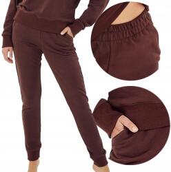 Taro női melegítőnadrág, Size S, barna, 90% pamut, 10% elasztán