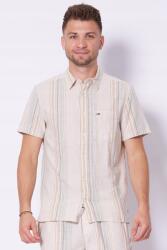 Tommy Hilfiger Bézs csíkos pamut ing Tommy Jeans DM0DM21302, Size M, 100% pamut (DM0DM21302 ACG)