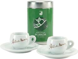 Danesi Duo Plus szett zöld Ruanda őrölt - sötét kazettás őrölt kávé 250 g + 2 csésze és 2 csészealj - zöld