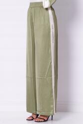 Karl Lagerfeld Zöld Szövet Nadrág, Size 42, 100% viszkóz, 2025 tavasz/nyár (A2W10118 1LB)