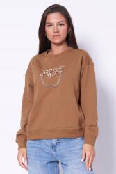 PINKO Nelly barna pamut bebújós pulóver Pinko 100534 A2RO, Size M (100534 A2RO M10)