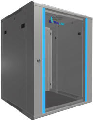 Extralink 15U 600x600 szürke, rack szekrény, falra szerelhető