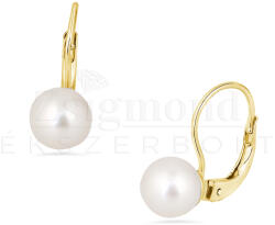  14 karátos arany fülbevaló tenyésztett gyönggyel - átm. 8 mm (AU14211) AU14211