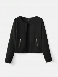 Emery Rose Texturált Blézer, Size 40, fekete