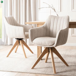 Mebel Elite Forgó Étkező/Tárgyalószék Világos Bézs Színben. LEMON