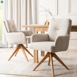 Mebel Elite Bézs Színű Forgó Étkező/Tárgyalószék. BIANCO