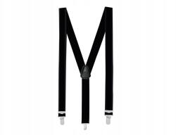  Fekete vállpánt, 140cm, Boland gengszter farsangi jelmez (00590)