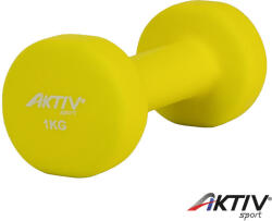 Aktivsport Súlyzó neoprén Aktivsport 1 kg sárga