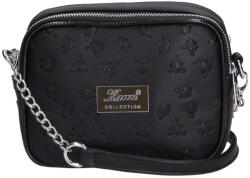 Karen 1548 bis fekete rostbőr női válltáska