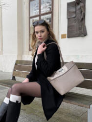 Karen 1693 drapp rostbőr női válltáska