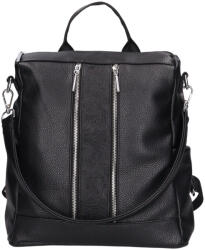 CHIARA L 312 fekete virág rostbőr táska