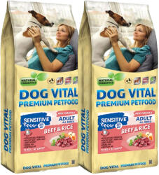 DOG VITAL Dog Vital Adult Sensitive Marha és Rizs 2x12kg