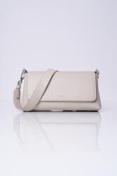 Calvin Klein Krémszínű táska, bőrutánzat, 40×32×11.5cm, ezüst kiegészítők (K60K611762 PEA)