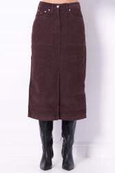 Tommy Jeans Claire Utility barna midi kordbársony szoknya (DW0DW21708 GS7)