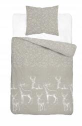 Detexpol Karácsonyi Szatén Ágyneműhuzat, Size 140×200, rénszarvas bézs (WZ.4675A)