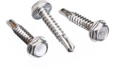 Milwar 6, 3x22 Rozsdamentes Acél Lemezrögzítő, Önfúró, 6-szögű, 7504K (10) (7504K26322)