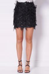 Silvian Heach Fekete szoknya, 40 It, 100% poliészter (GPP25339MC)